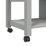 Kitchen Trolley MONZA 84x40x88.5 cm Solid Wood Pine 376113
