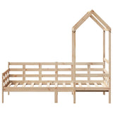Day Bed with Roof without Mattress 90x190 cm Single Solid Wood 3282328