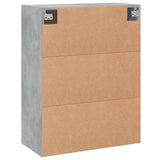 Wall Mounted Cabinet Concrete Grey 69.5x34x90 cm Engineered Wood 830360