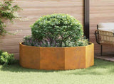 Planter Rusty 120 x 120 x 50 cm Weathering Steel 883751