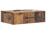 Wall-Mounted Bedside Cabinet 2 pcs Old Wood 49 x 34.5 x 20 cm 898972