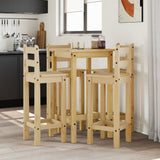 5 Piece Bar Set Solid Wood Pine 3217069