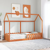 Kids' House Bed Frame without Mattress Wax Brown 80x200 cm 850691
