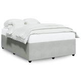Bed Frame without Mattress Light Grey 140x190 cm Velvet 3285006