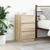 Bedside Cabinets with 3 Drawers 2 pcs Sonoma Oak 39x35x65 cm 861342