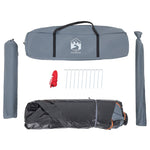 Camping Tent Dome 4-Person Grey and Orange Quick Release 4004145