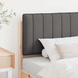 Upholstered Headboard Brown and Dark Grey 90 cm Solid Pine Wood 880199