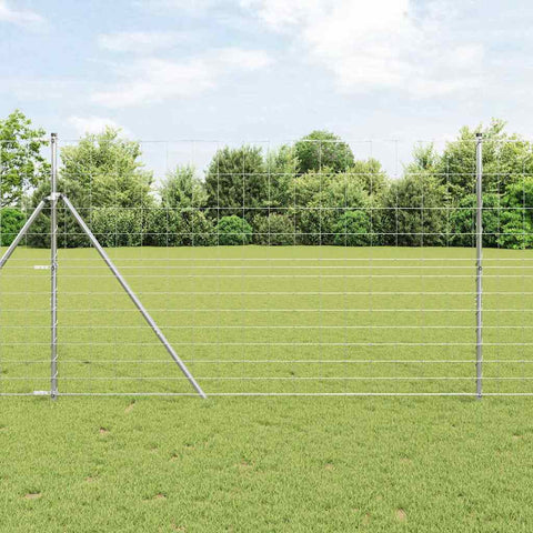 Field Fence Grey 1.5 x 10 m Steel 42005791