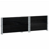 Pallet Collars 2 pcs Black 80x60 cm Solid Wood Pine 4010269