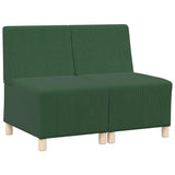 Modular Sofa Unit Armless 2 pcs Jungle Green 55 x 74 x 82 cm 3399780
