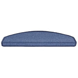 Stair Mats 30 pcs 65x24x4 cm Blue Half Round Large 3365756