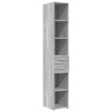 Slim Storage Cabinet Grey Sonoma 30x42.5x225 cm Engineered Wood 3281271