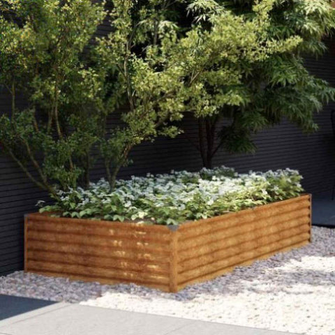 Garden Raised Bed 195x100x36 cm Corten Steel 151994