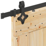 Sliding Door NARVIK Natural and Black 3445332