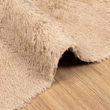 Shaggy Rug High Pile NAVARRA Beige 200x200 cm Polyester 4102877