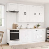 Kitchen Unit PORTO 8 pcs High Gloss White Engineered Wood 3438167