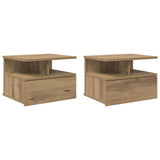 Floating Nightstand 2 pcs Artisan Oak 40 x 31 x 28 cm 871755