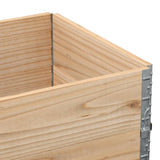 ZNTS Pallet Collars 2 pcs 80x60 cm Solid Wood Pine 4010268