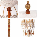 Balinese Parasol Cream 180-190 cm Cotton, solid wood 3356889