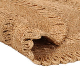 ZNTS Area Rug Hand-braided Jute 120 cm Round 344950