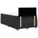 Box Spring Bed with Mattress Black 120x190 cm Faux Leather 3286112