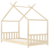 Kids Bed Frame Solid Pine Wood 70x140 cm 283364