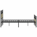 Bed Frame without Mattress Sonoma Oak 150x200 cm King Size Engineered Wood 4106812
