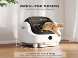 Self Cleaning Cat Litter Tray Top Opening Design, Automatic Litter Box More Space with Integrated T3398P548731