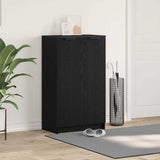 Shoe Cabinet Black Oak 59 x 35 x 100 cm Engineered Wood 862102