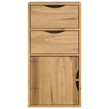 ZNTS Side Cabinet with Drawers ODDA 40x24x79 cm Solid Wood Pine 4103597