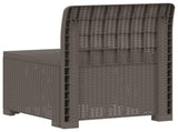 1-Seater Garden Sofa Rattan Look PP Light Grey 8011779