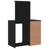 Dressing Table with LED Lights Black 90x42x132.5 cm 834971