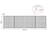 Gabion with 5 mm Wire and 5x5 cm Mesh 400x20x150 cm 3464090