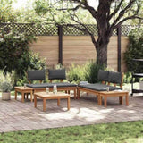 Garden Sofa Set 3 pcs Brown and Grey 3356869