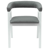 Dining Chairs 2 pcs White 54 x 57 x 73 cm Solid Rubber Wood 42020424