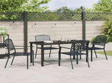 Garden Dining Set 5 pcs Anthracite Powder-Coated Steel 3379305