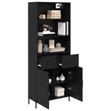 Highboard Black oak 69.5 x 34 x 180 cm Engineered Wood 3416099