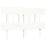 Bed Frame without Mattress White 120x200 cm Solid Wood 3195152