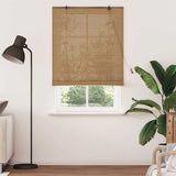 Roller Blind Brown 120 x 220 cm Bamboo 42006857