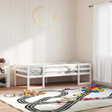 Kids' Bed Frame without Mattress White 75x190 cm Small Single Solid Wood Pine 846871