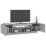 TV Cabinet with LED Lights Grey Sonoma 160x35x40 cm 815727