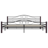 Bed Frame without Mattress Black Metal 200x200 cm 285296