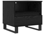 Bed Cabinet Black Oak 40 x 35 x 50 cm Engineered Wood 8004338