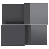 Coffee Tables 2 pcs High Gloss Grey Engineered Wood 3216157