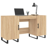 Desk Sonoma Oak 140x50x75 cm Engineered Wood 829575