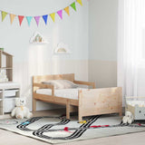 Bed Frame with Mattress Brown 80 x 200 cm Solid Pine Wood 3385958