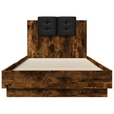 Bed Frame without Mattress Smoked Oak 90x200 cm 3209944