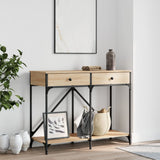 Console Table Sonoma Oak 100x39x78.5 cm Engineered Wood 835485
