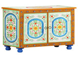 321665 Hand Painted Sideboard 70x35x60 cm Solid Mango Wood