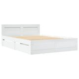 Bed Frame with Headboard without Mattress White 120x200 cm 3295569